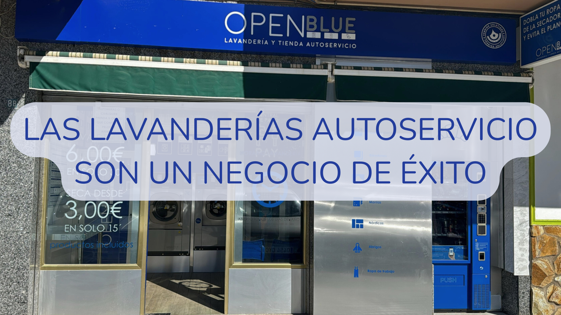 Las lavanderías autoservicio son un negocio de éxito