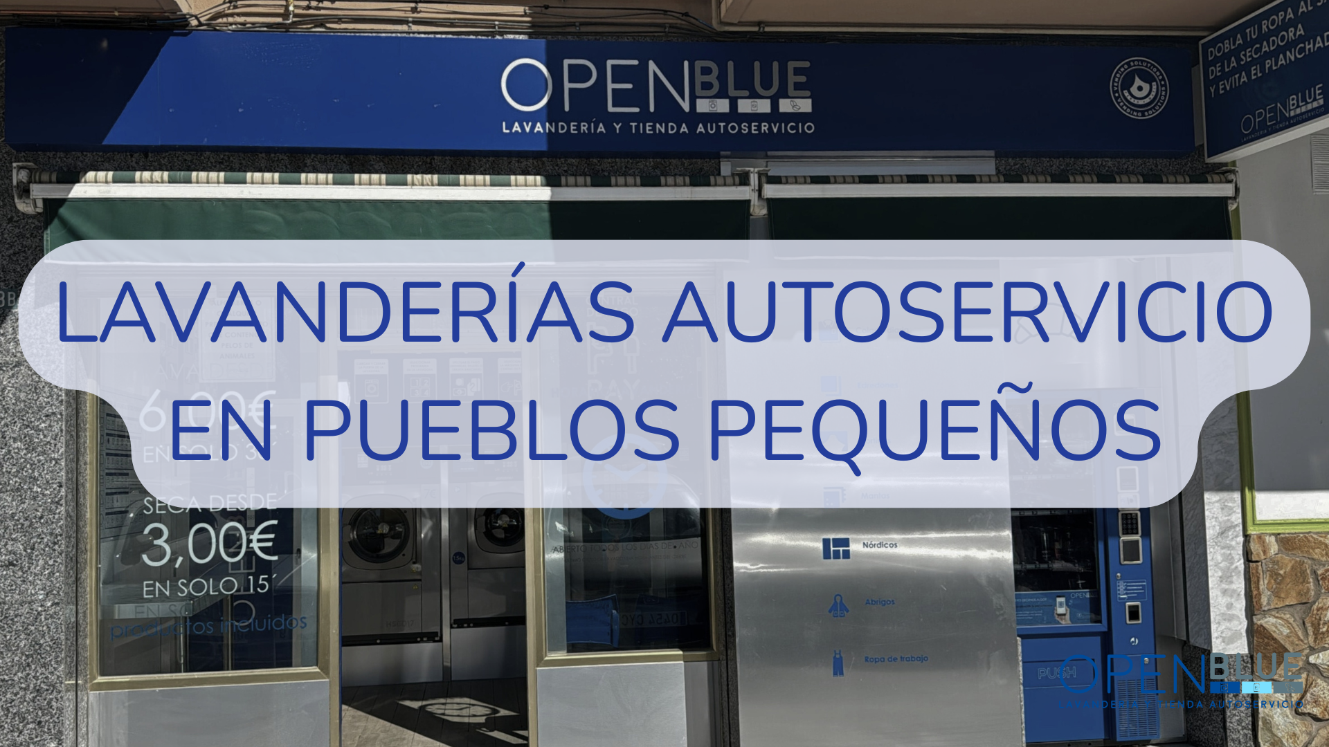 Lavanderías autoservicio en pueblos pequeños