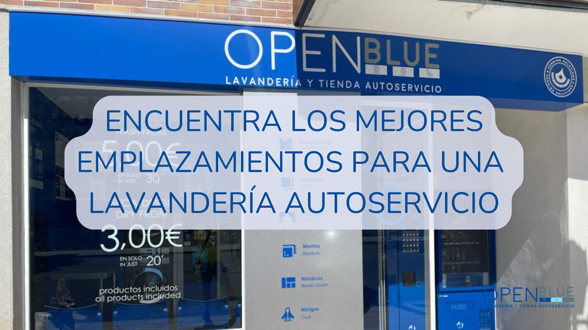 Encuentra los mejores emplazamientos para una lavandería autoservicio